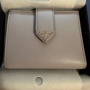 Prada Women's Purple Leather Wallet